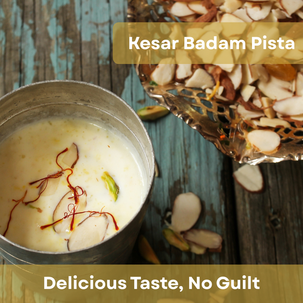 High Protein Powder Kesar Badam Pista Flavour | Vitamins, Minerals & Antioxidants | Daily Nutrition | 200g