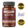 Biotin 10000mcg Tablets with Sesbania Grandiflora, Amla, Brahmi & Bamboo Extract | 90 Tablets