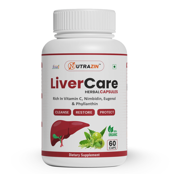 Nutrazin LiverCare Herbal Capsules β Liver Detox, Restore & Protection β 60 Capsules