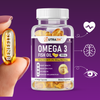 Omega-3 Fish Oil Capsules - 1000mg High Strength with 180mg EPA & 120mg DHA - 60 Capsules