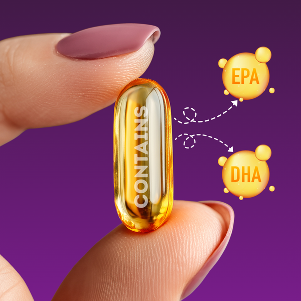 Omega-3 Fish Oil Capsules - 1000mg High Strength with 180mg EPA & 120mg DHA - 60 Capsules