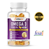 Omega-3 Fish Oil Capsules - 1000mg High Strength with 180mg EPA & 120mg DHA - 60 Capsules
