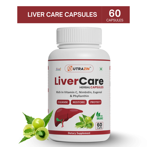 Nutrazin LiverCare Herbal Capsules β Liver Detox, Restore & Protection β 60 Capsules