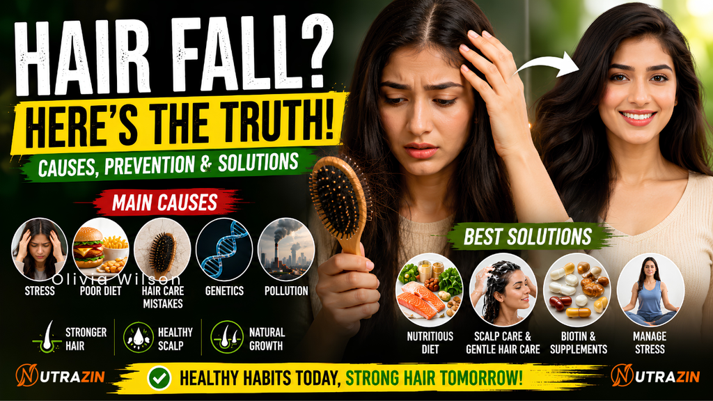 Hair Fall Causes, Prevention Tips, Bad Habits to Avoid & The Truth About Biotin for Healthy Hair Growth