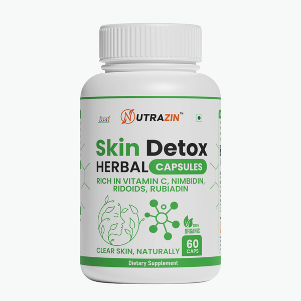 Nutrazin Skin Detox Capsules for Clear Skin, Acne Control & Natural Glow Support