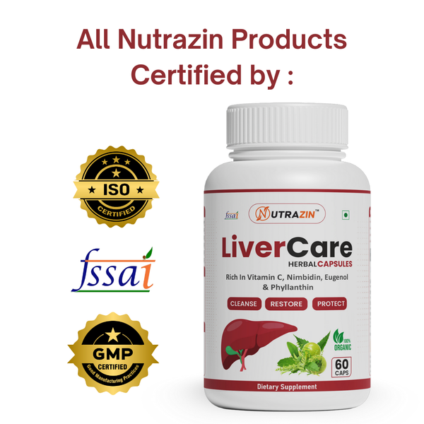 Nutrazin LiverCare Herbal Capsules – Liver Detox, Restore & Protection – 60 Capsules