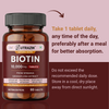Biotin 10000mcg Tablets with Sesbania Grandiflora, Amla, Brahmi & Bamboo Extract | 60 Tablets