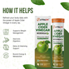 Apple Cider Vinegar Moringa Effervescent Tablets | Green Apple Flavour | 750mg ACV | 15 Tablets