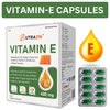Nutrazin Vitamin E 400mg Softgel Capsules – Skin Glow, Antioxidant & Immunity Support
