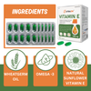 Nutrazin Vitamin E 400mg Softgel Capsules – Skin Glow, Antioxidant & Immunity Support