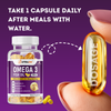 Omega-3 Fish Oil Capsules - 1000mg High Strength with 180mg EPA & 120mg DHA - 60 Capsules