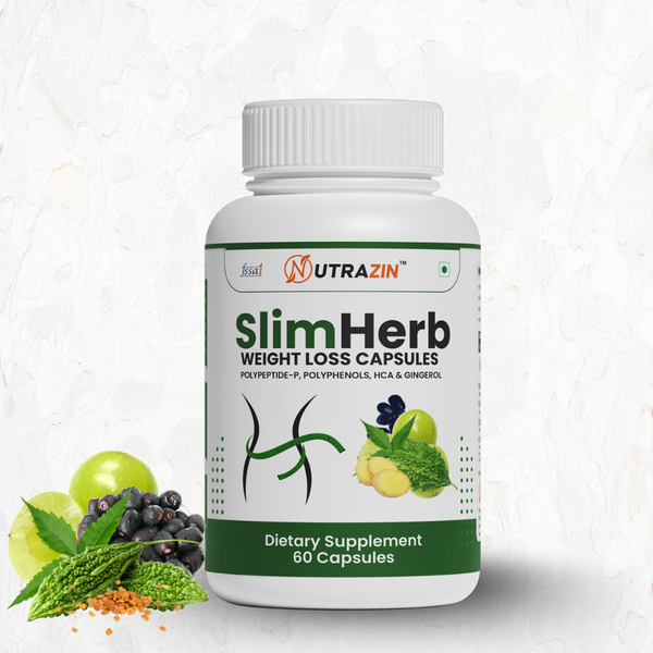 Nutrazin SlimHerb Capsules for Weight Loss, Fat Burn, Metabolism & Appetite Control