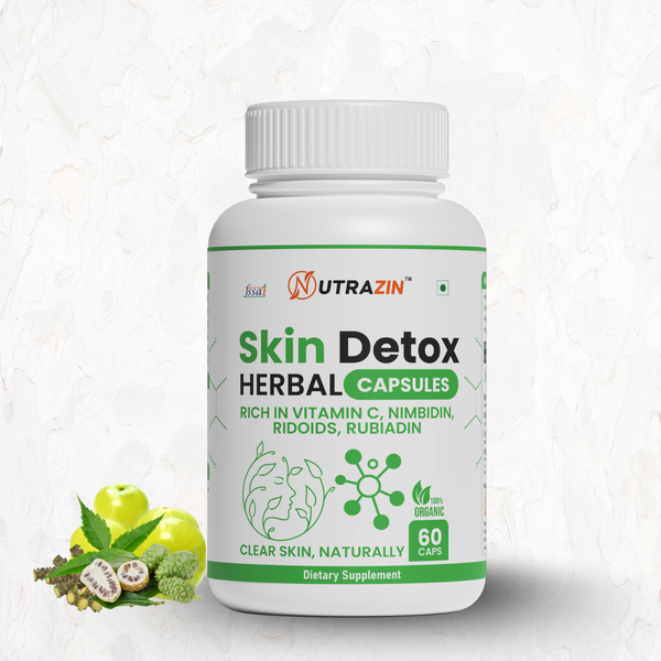 Nutrazin Skin Detox Capsules for Clear Skin, Acne Control & Natural Glow Support