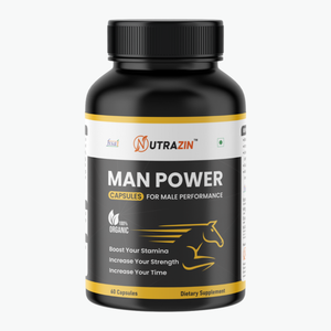 Nutrazin Men Power Capsules | Organic Stamina & Strength Support for Men | Performance & Energy Booster