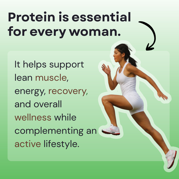 Nutrazin Protein for Women with DHA | High Protein for Muscle Recovery, Hair & Skin Health, Energy & Bone Strength