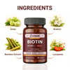 Biotin 10000mcg Tablets with Sesbania Grandiflora, Amla, Brahmi & Bamboo Extract | 60 Tablets