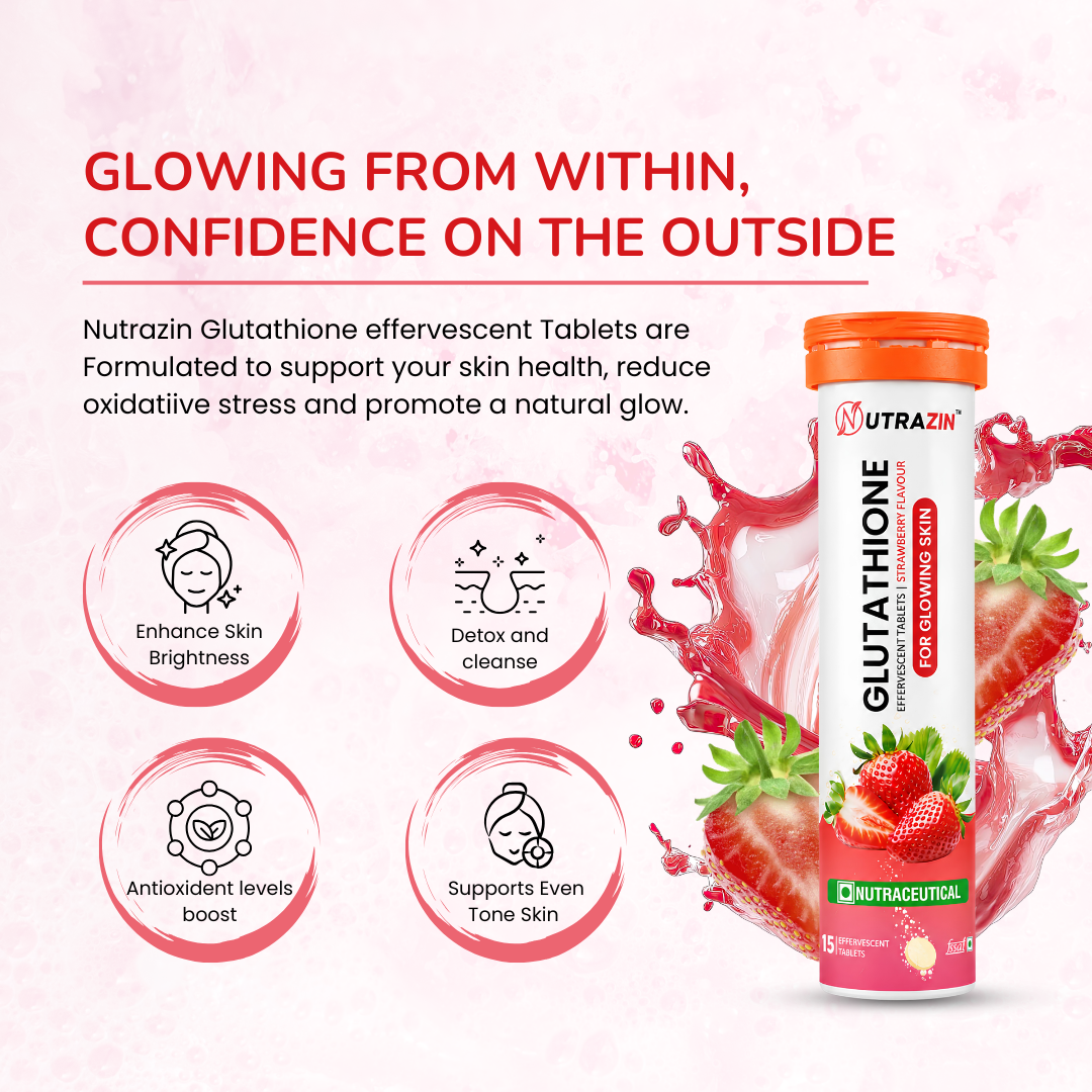 Glutathione Effervescent Tablets | Strawberry