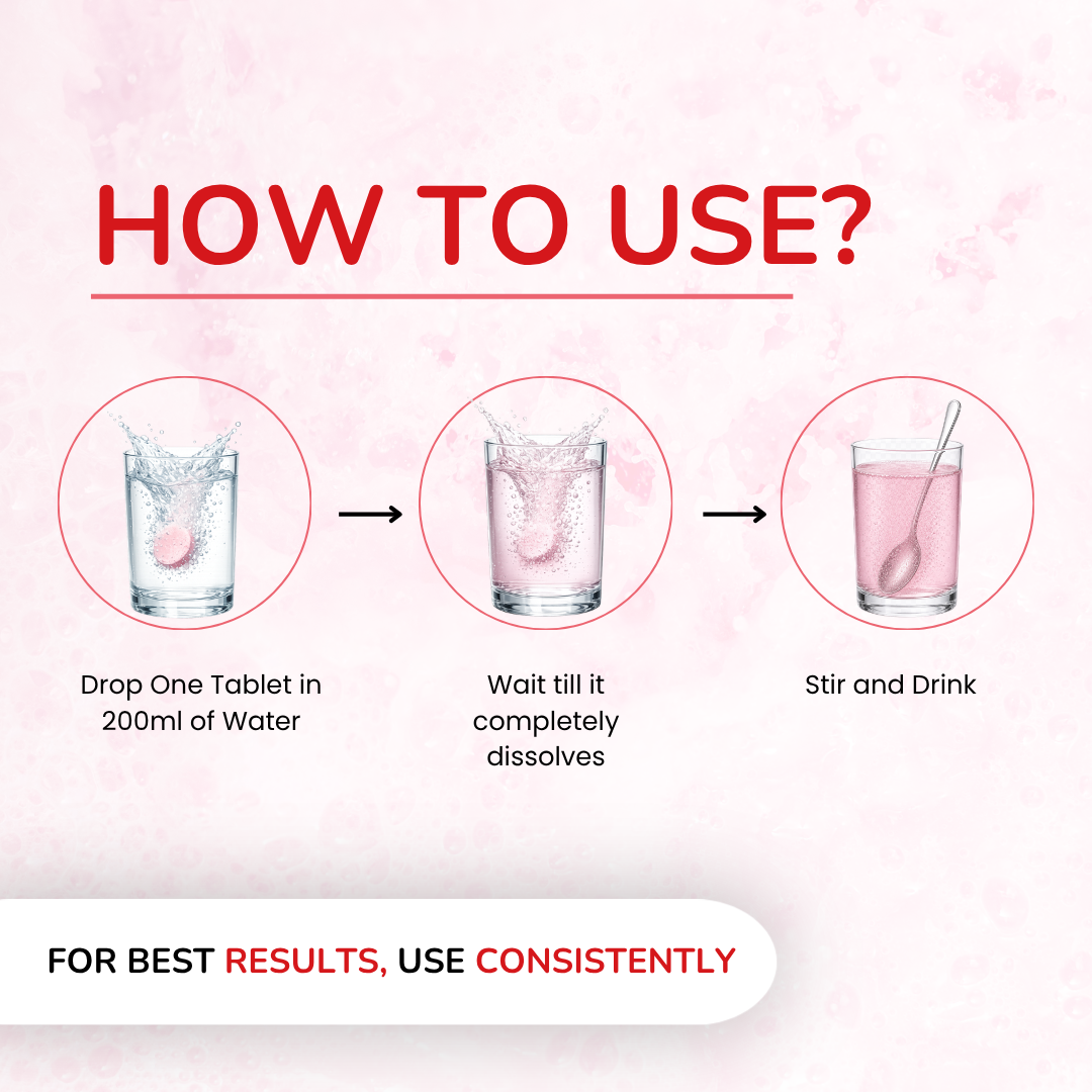 Glutathione Effervescent Tablets | Strawberry